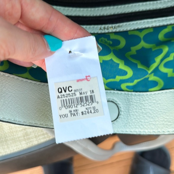 orYANY New Lyssie Braided Leather Tote Shopper Shoulder Handbag BLUE Navy - Picture 4 of 16